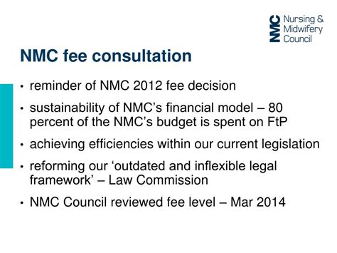 nmc fees